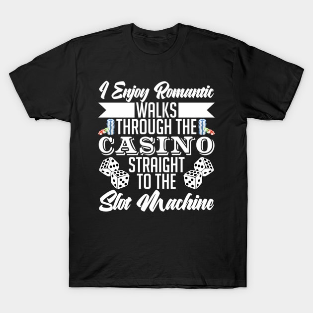 Romc Walks Casino Slot Machine T-Shirt by klei-nhanss